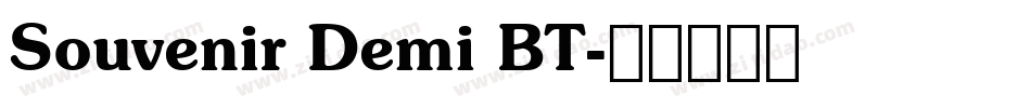 Souvenir Demi BT字体转换